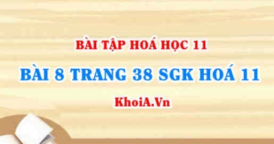 Bài 8 trang 38 SGK Hoá 11: Nội dung về Amoniac và Muối Amoni